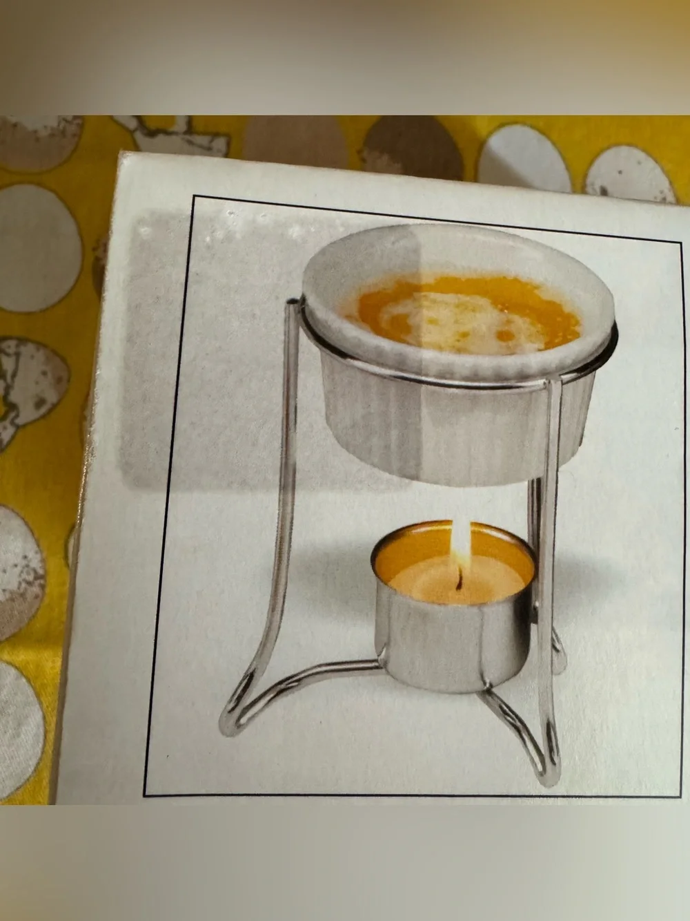 NorPro NIB Set of 2 Ceramic Butter Warmers with candles